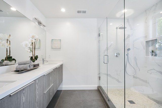 Walled Shower Partition
